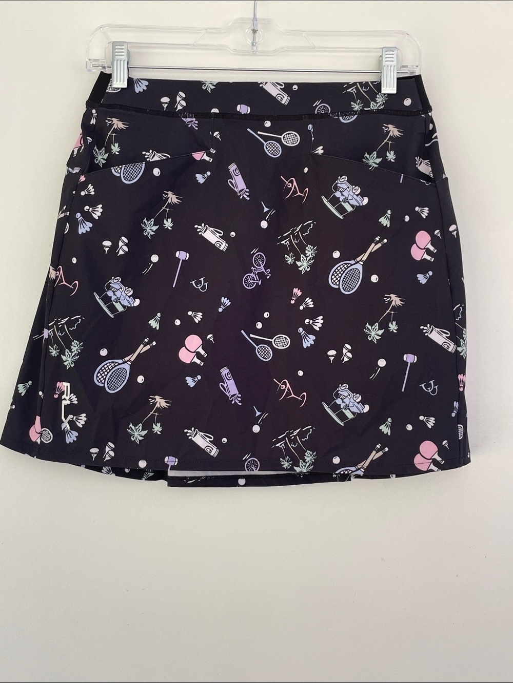 RLX RALPH LAUREN Women’s Black Pickleball Golf Racquetball Tennis Print Skort Sm